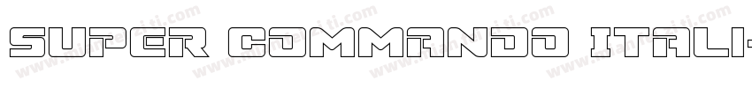 Super Commando Itali字体转换